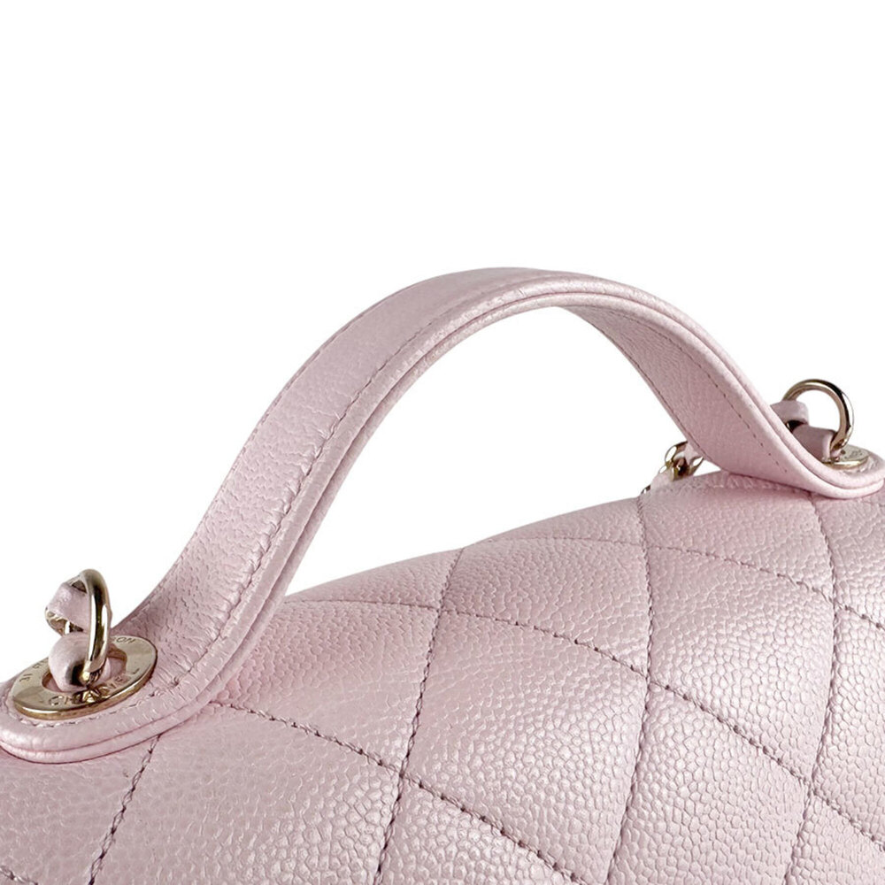Chanel CHANEL Handbag Shoulder Bag Business Affinity Caviar Leather Light Pin... - Picture 10 of 14